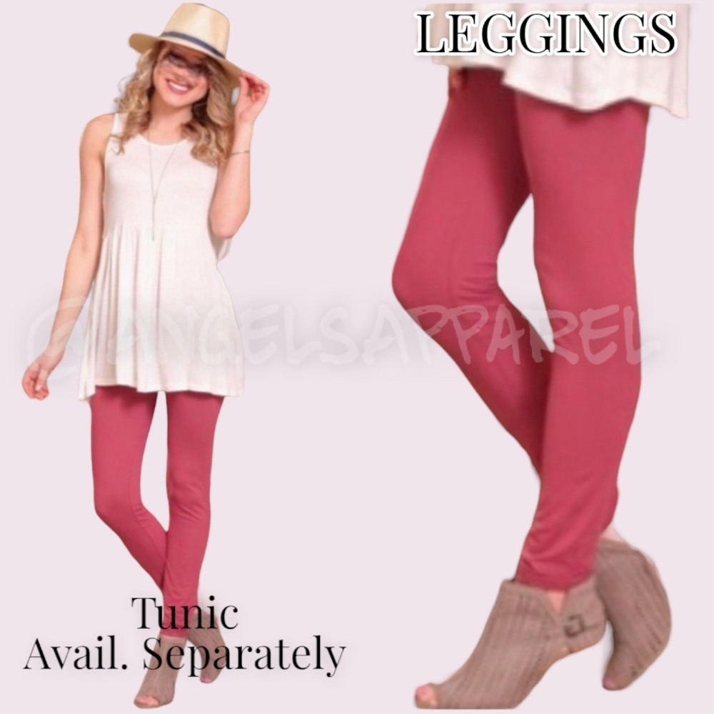 Soft LEGGINGS,, RESTOCKED, 𝐃𝐀𝐑𝐊 𝐌𝐀𝐔𝐕𝐄, 𝐒𝐎𝐋𝐈𝐃, OSFM 0-12, NEW✔️